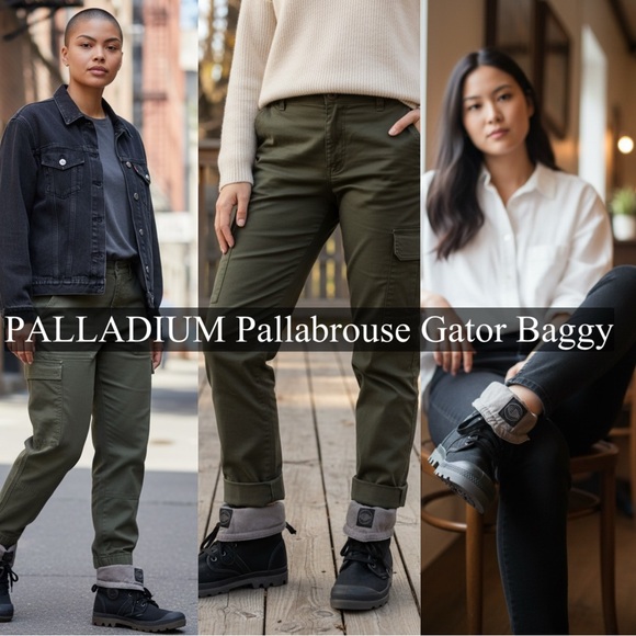 Palladium Pallabrouse Baggy Boots - Black - Size 9.5 - Picture 3 of 12